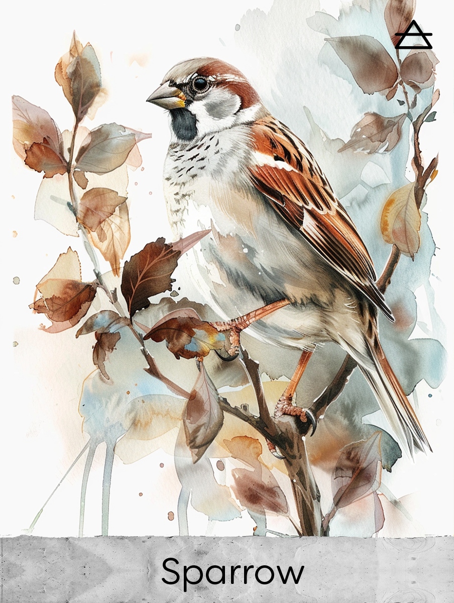 Sparrow card from the Air element