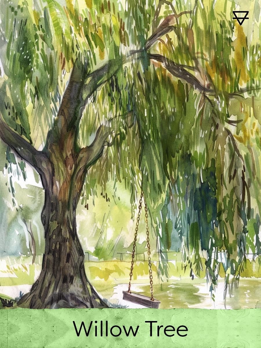 Willow Tree card from the Earth element