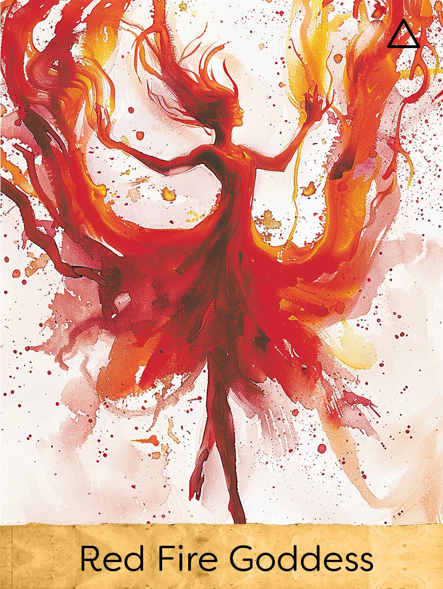 Red Fire Goddess — the sacred center