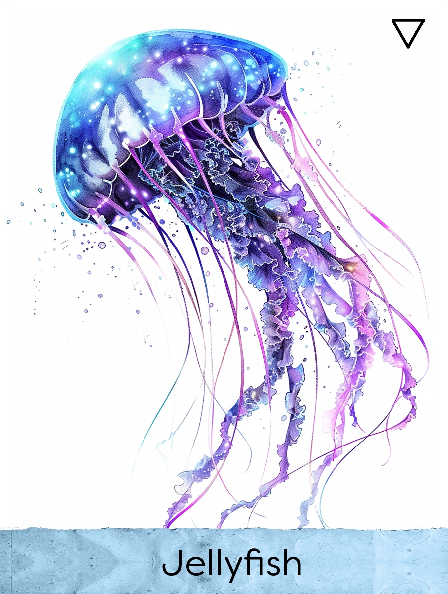 Jellyfish card from the Water element